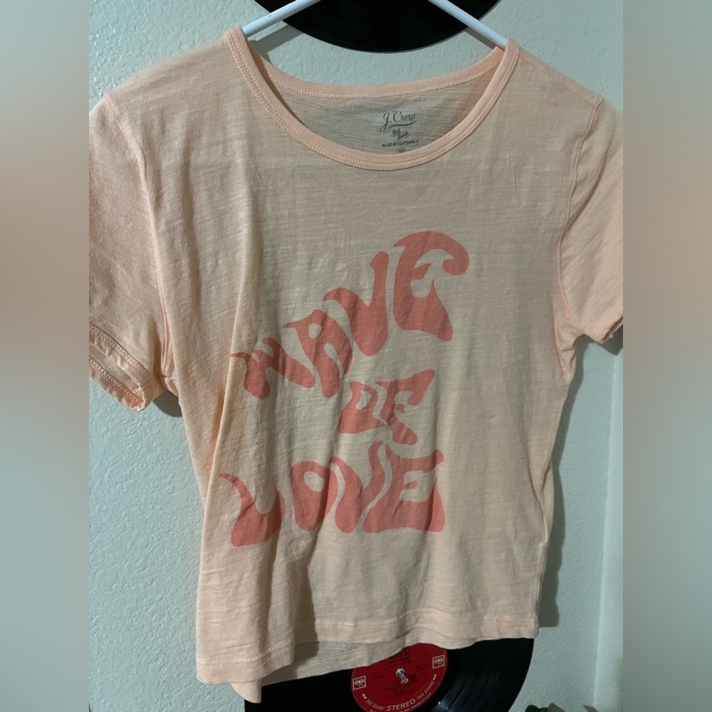 j.Crew light pink XS, big T-shirt